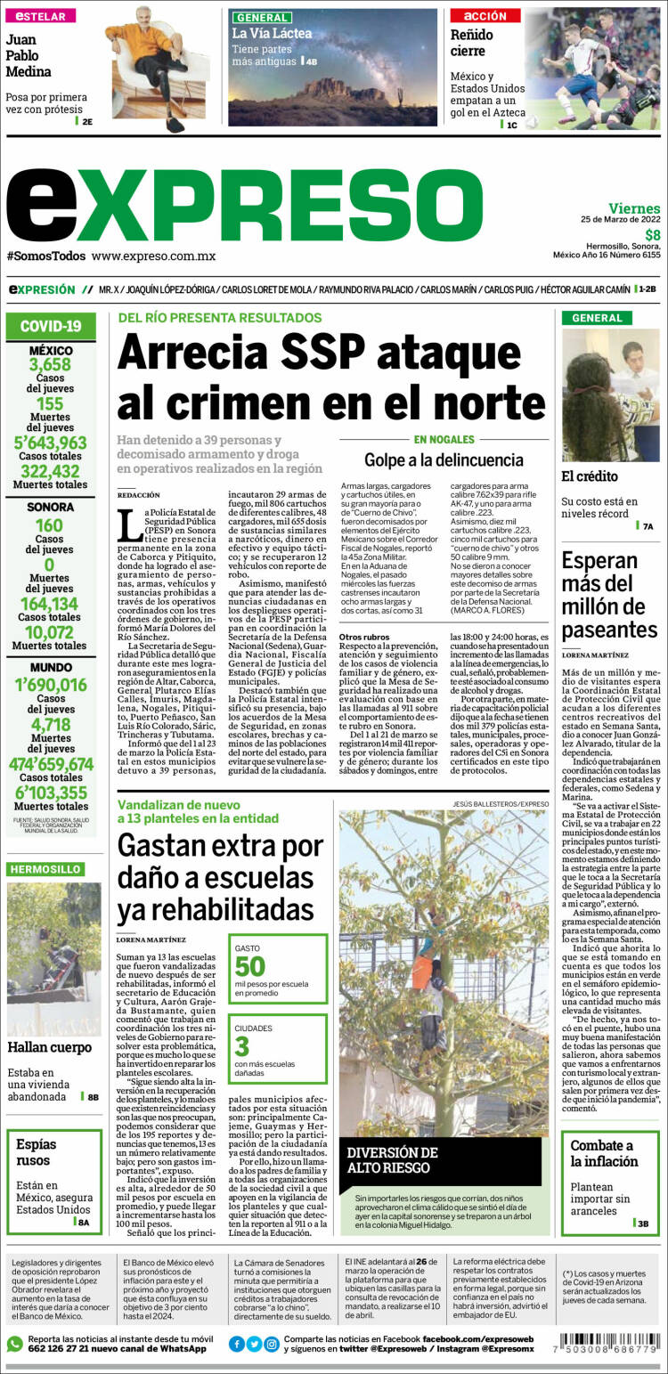Portada de Expreso (México)