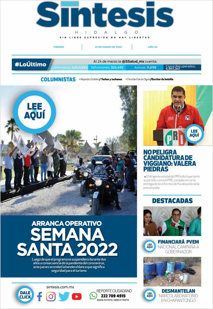 Portada de Sistesis - Hidalgo (México)