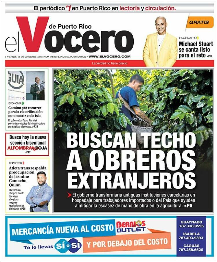 Portada de Vocero (Puerto Rico)