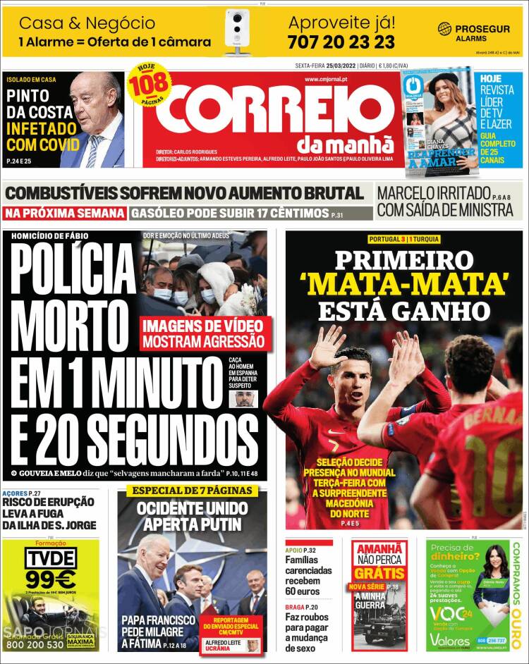 Portada de Correio da Manhã (Portugal)