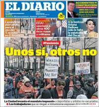 Portada de El Diario NY (USA)