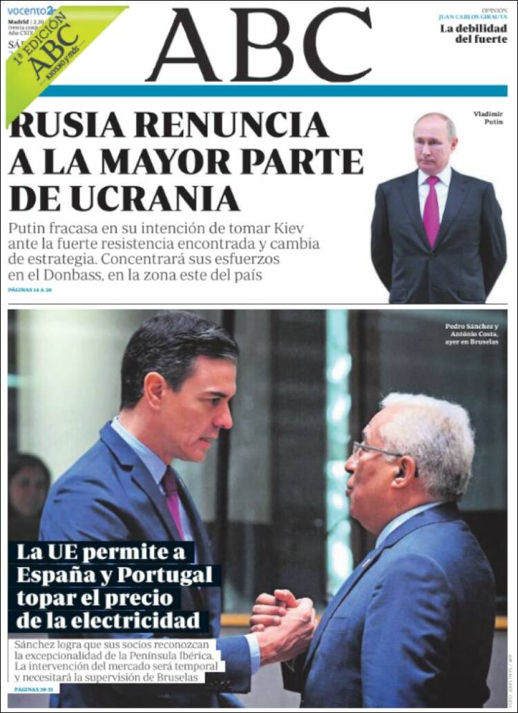 Portada de ABC (España)