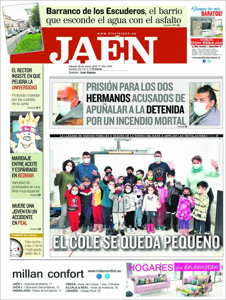 Portada de Diario Jaén (Spain)