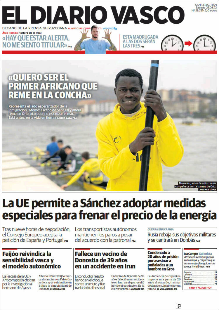 Portada de Diario Vasco (Spain)