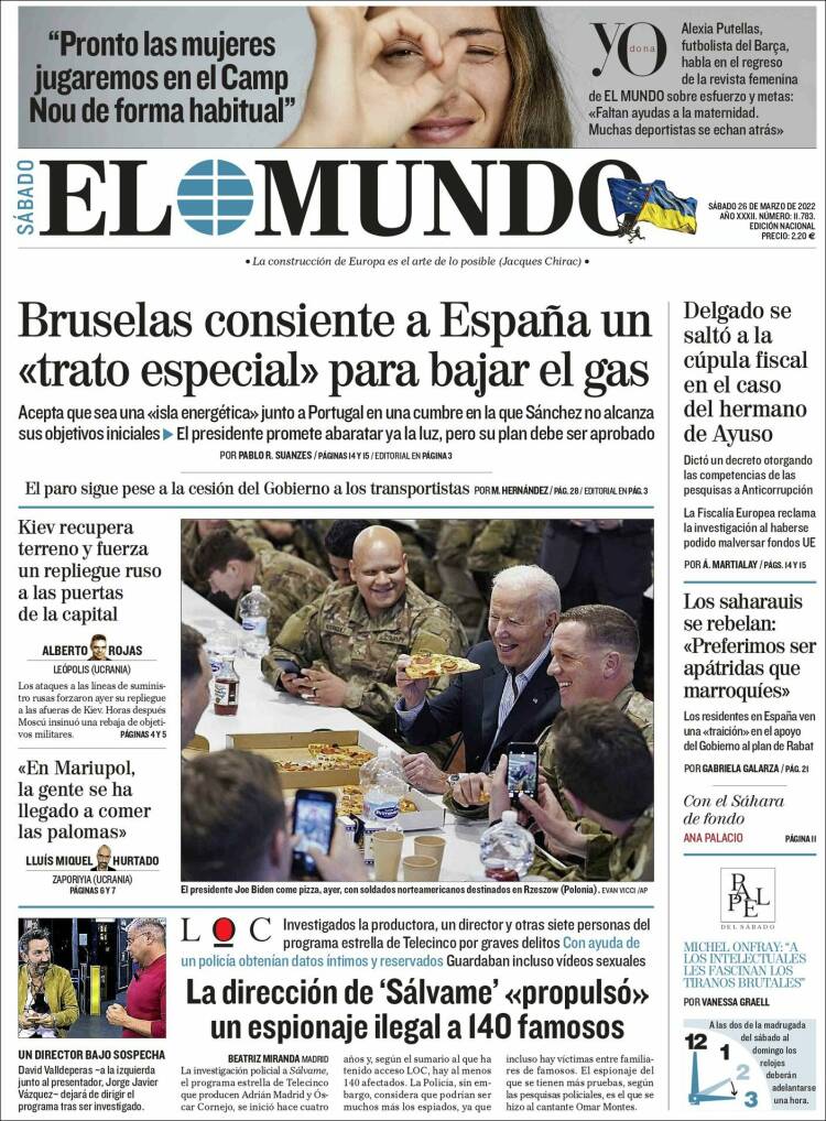 Portada de El Mundo (Spain)