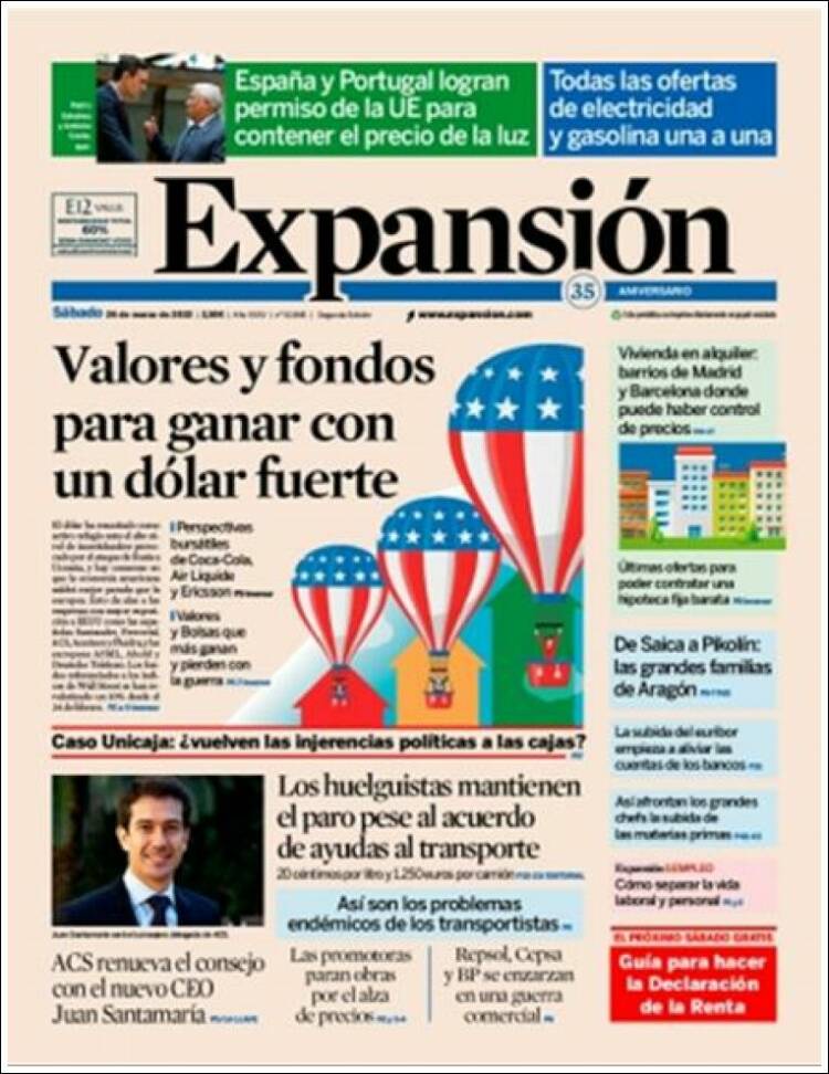Portada de Expansión (Espa&ntilde;a)