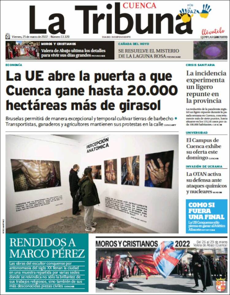 Portada de La Tribuna de Cuenca (Spain)