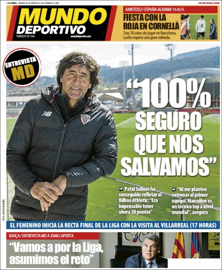 Portada de Mundo Deportivo Bizkaia (España)