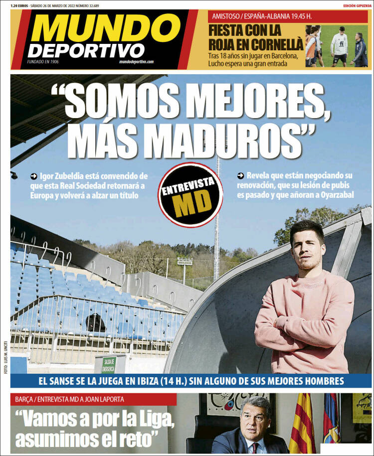 Portada de Mundo Deportivo Gipuzkoa (España)