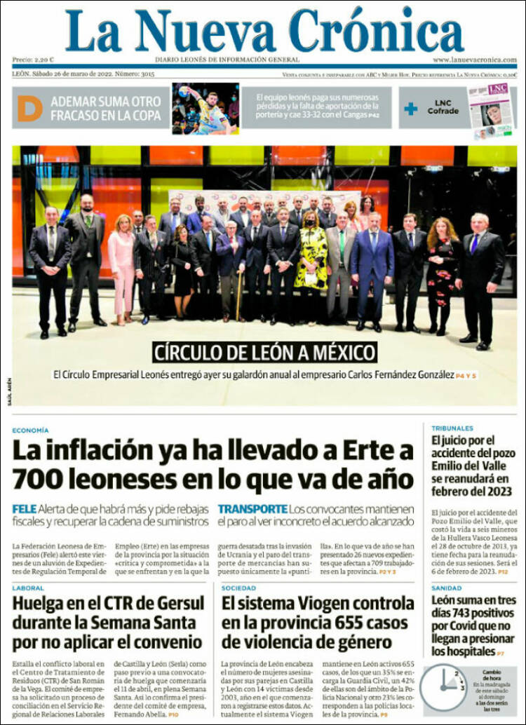 Portada de La Nueva Crónica (Spain)