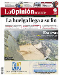 Portada de La Opinión de Murcia (España)