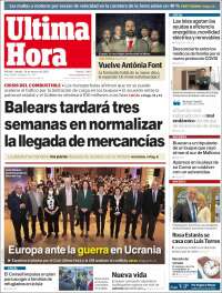 Portada de Última Hora (España)