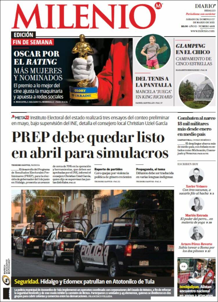 Portada de Milenio de Hidalgo (M&eacute;xico)