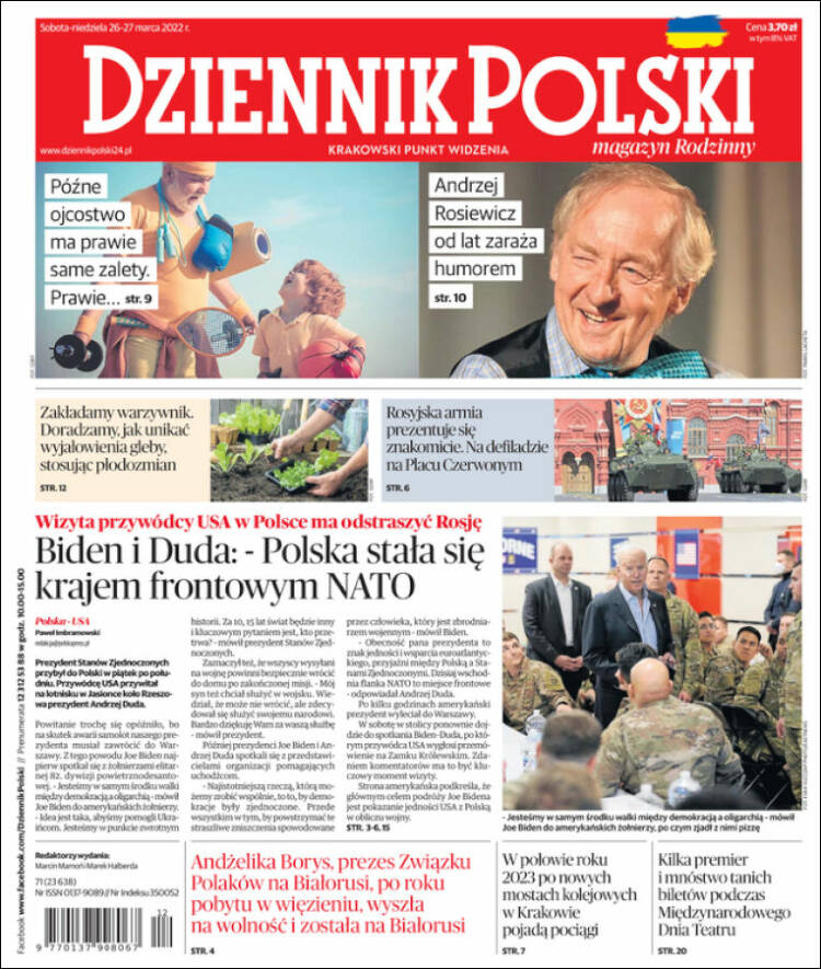 Portada de Dziennik (Polonia)