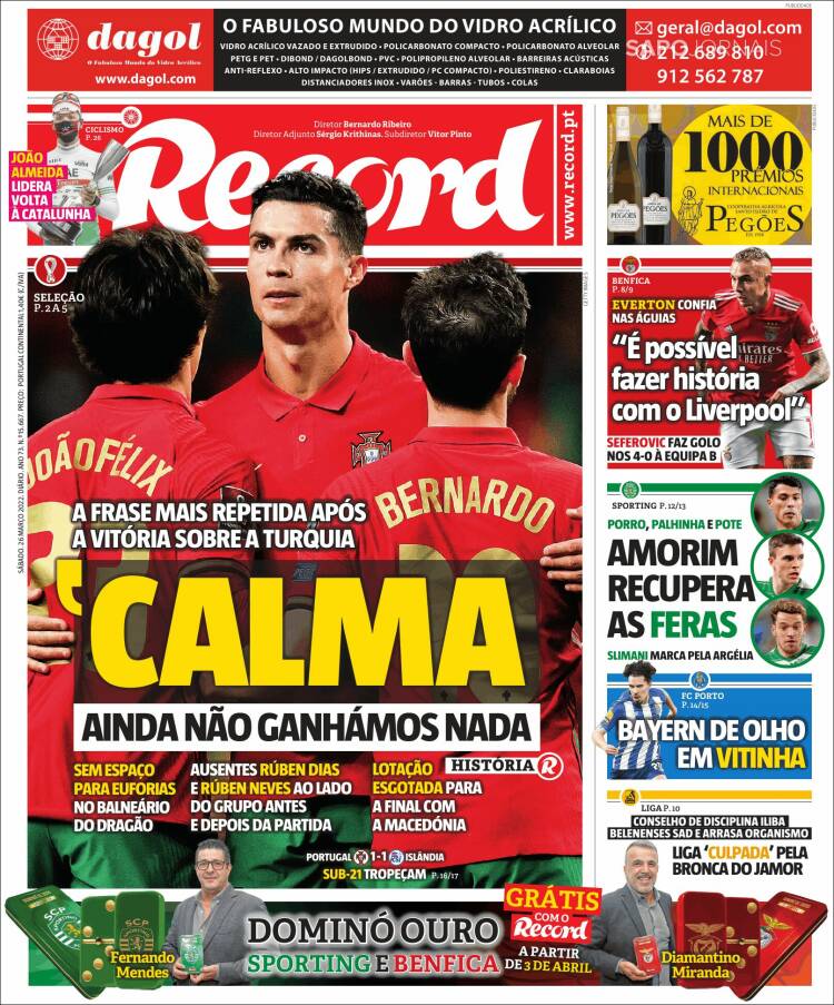 Portada de Record (Portugal)