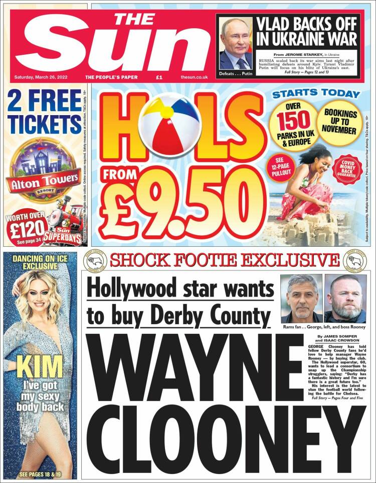 Portada de The Sun (Reino Unido)