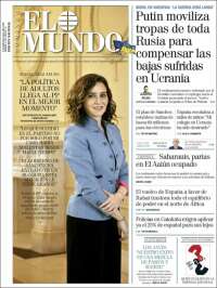 Portada de El Mundo (España)