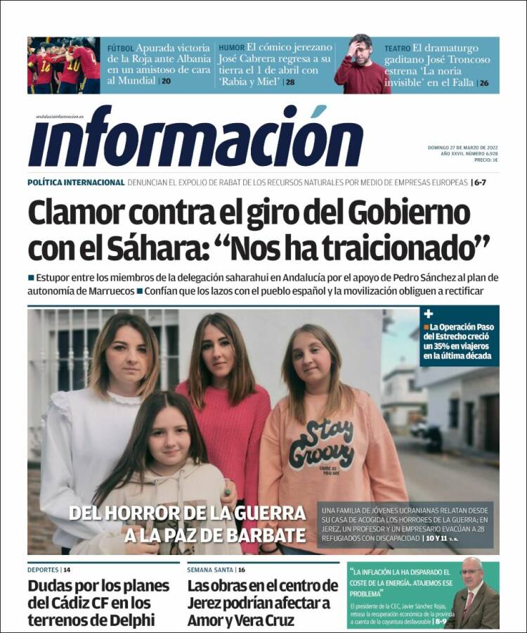 Portada de Información - Jerez (España)
