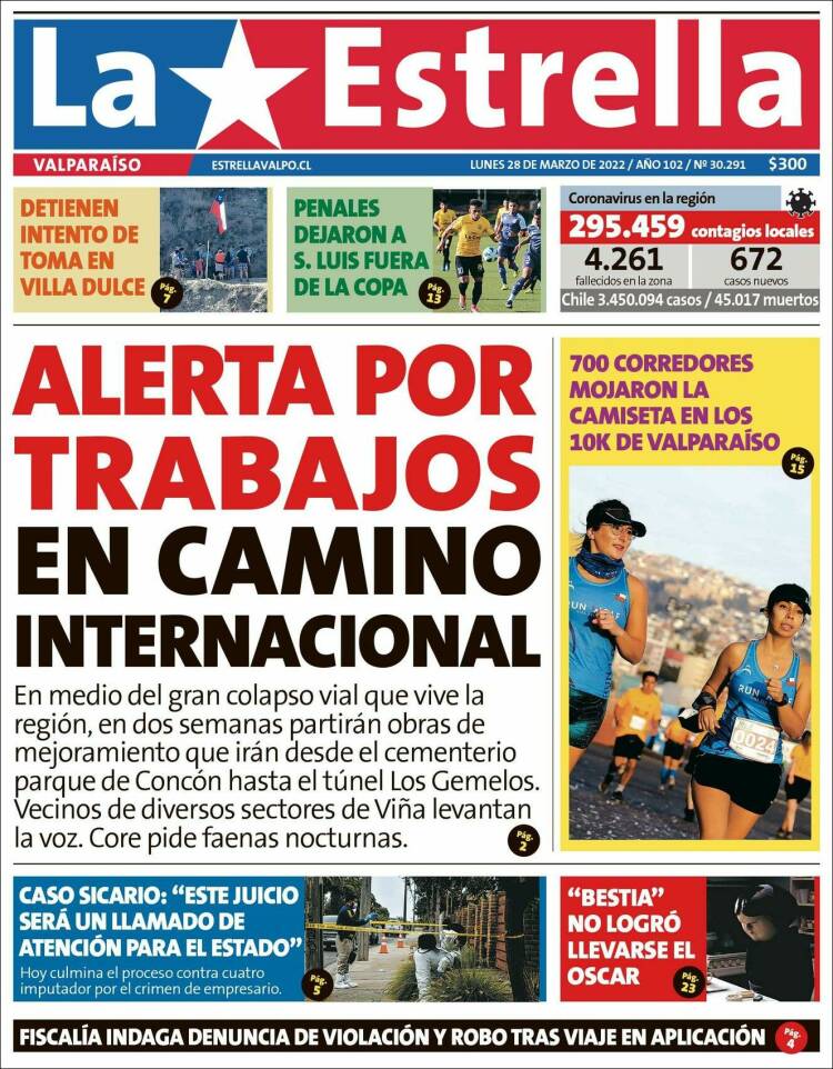 Portada de Estrella de Valparaiso (Chile)