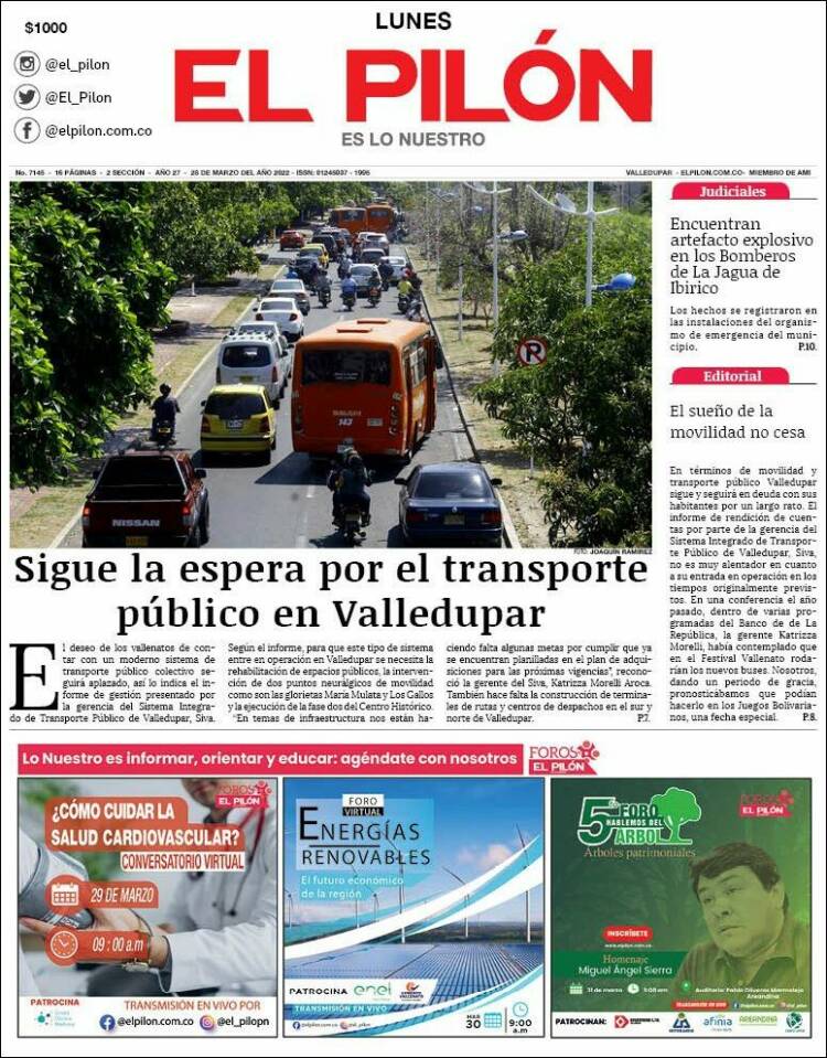 Portada de El Pilón (Colombia)