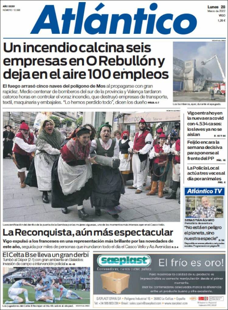 Portada de Atlántico Diario (Spain)