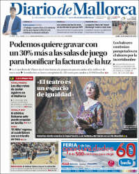 Portada de Diario de Mallorca (España)