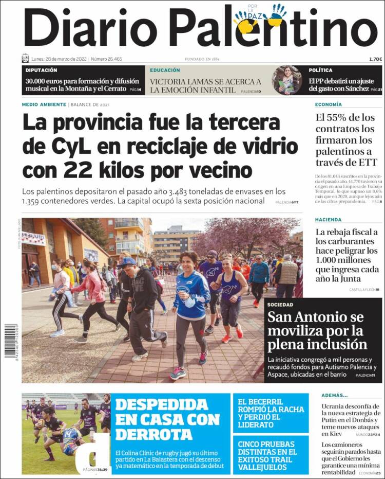 Portada de Diario Palentino (Spain)