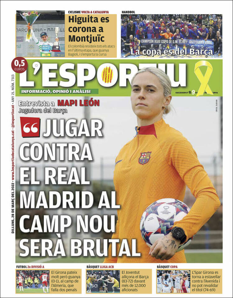 Portada de L'Esportiu (Spain)