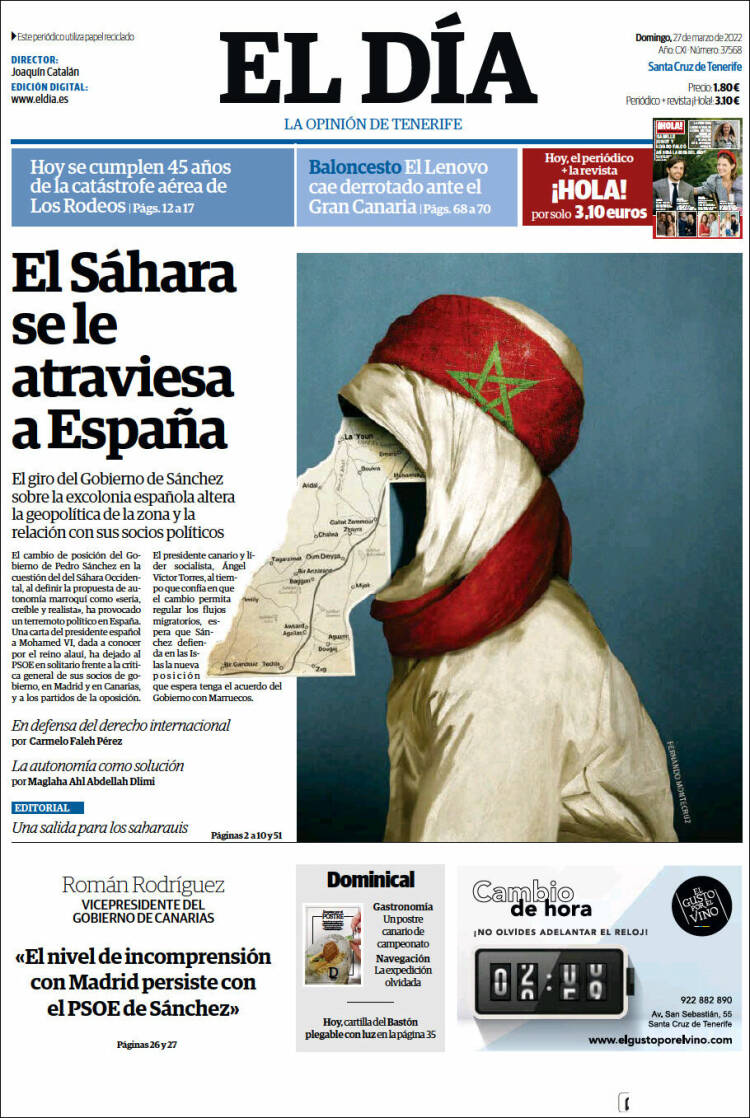 Portada de El Día (Spain)