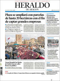 Portada de Heraldo de Aragón (España)