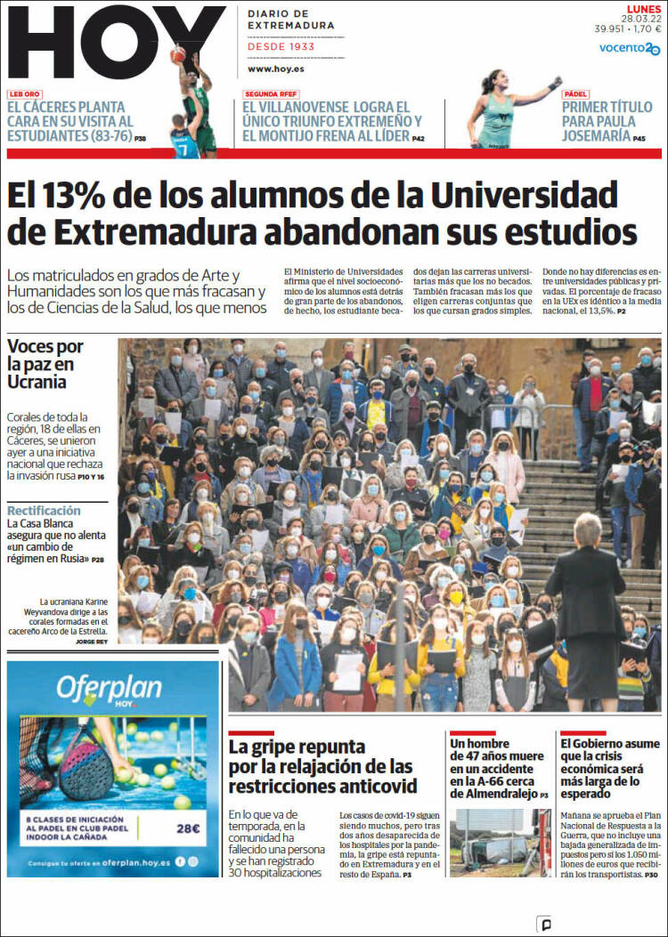 Portada de Hoy - Caceres (Spain)