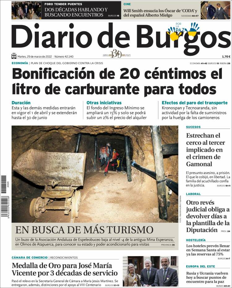 Portada de Diario de Burgos (Espa&ntilde;a)