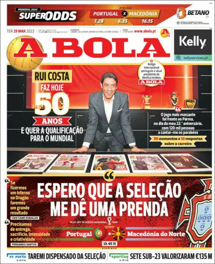Portada de A Bola (Portugal)