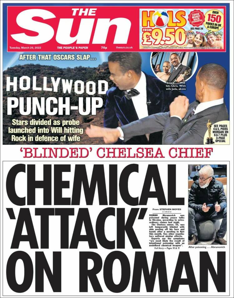 Portada de The Sun (Reino Unido)