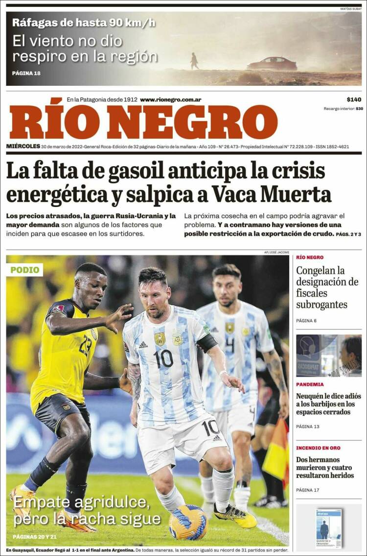 Portada de Rio Negro (Argentina)