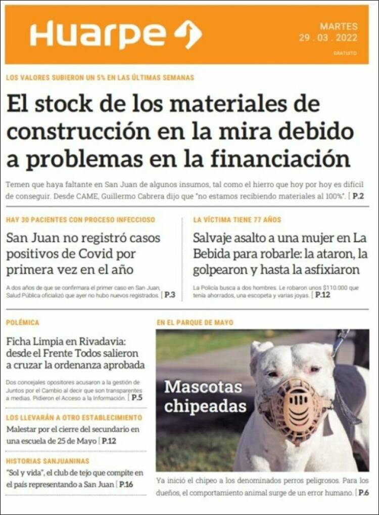 Portada de Huarpe (Argentina)