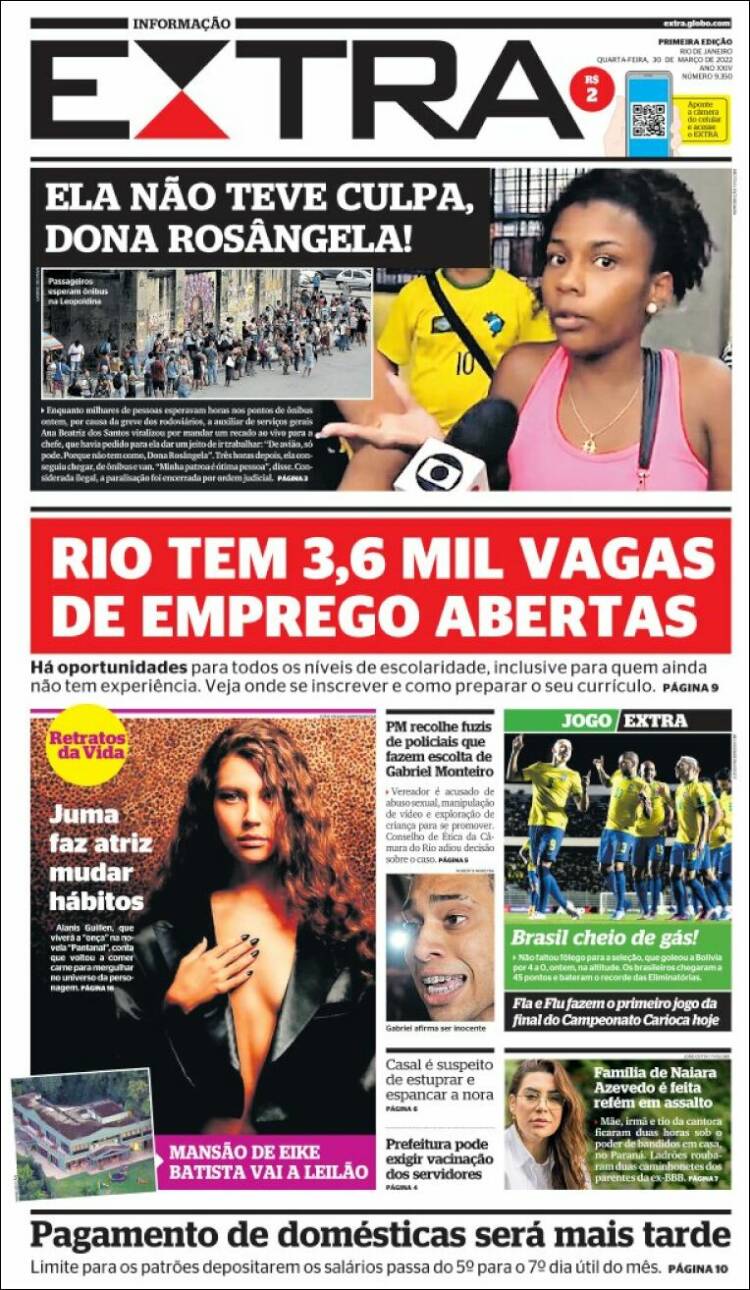 Portada de Extra (Brasil)