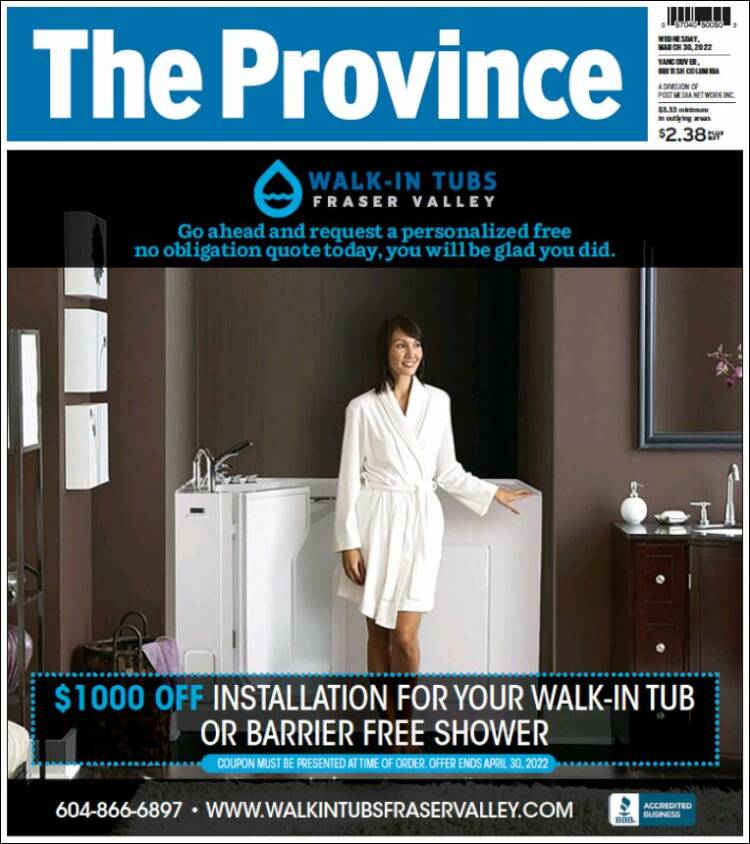 Portada de The Province (Canadá)