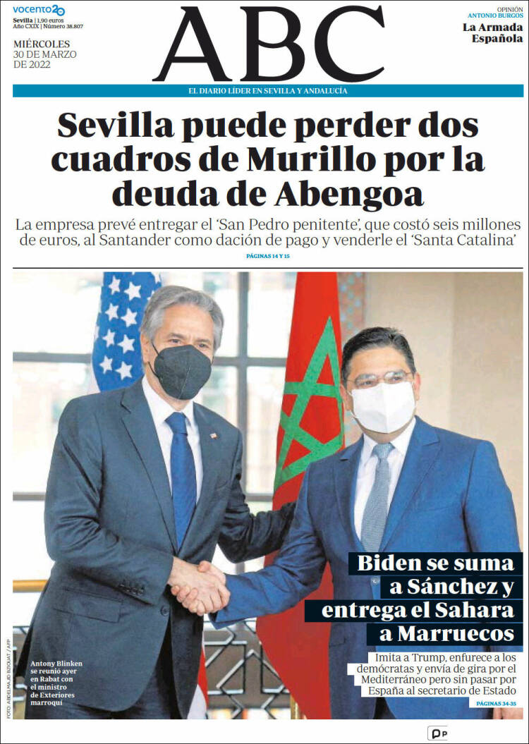 Portada de ABC - Sevilla (España)