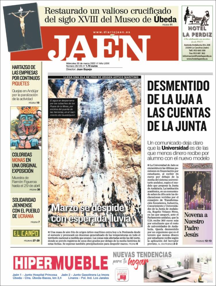 Portada de Diario Jaén (España)