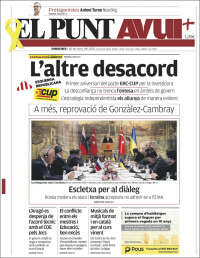 Portada de El Punt Avui (España)