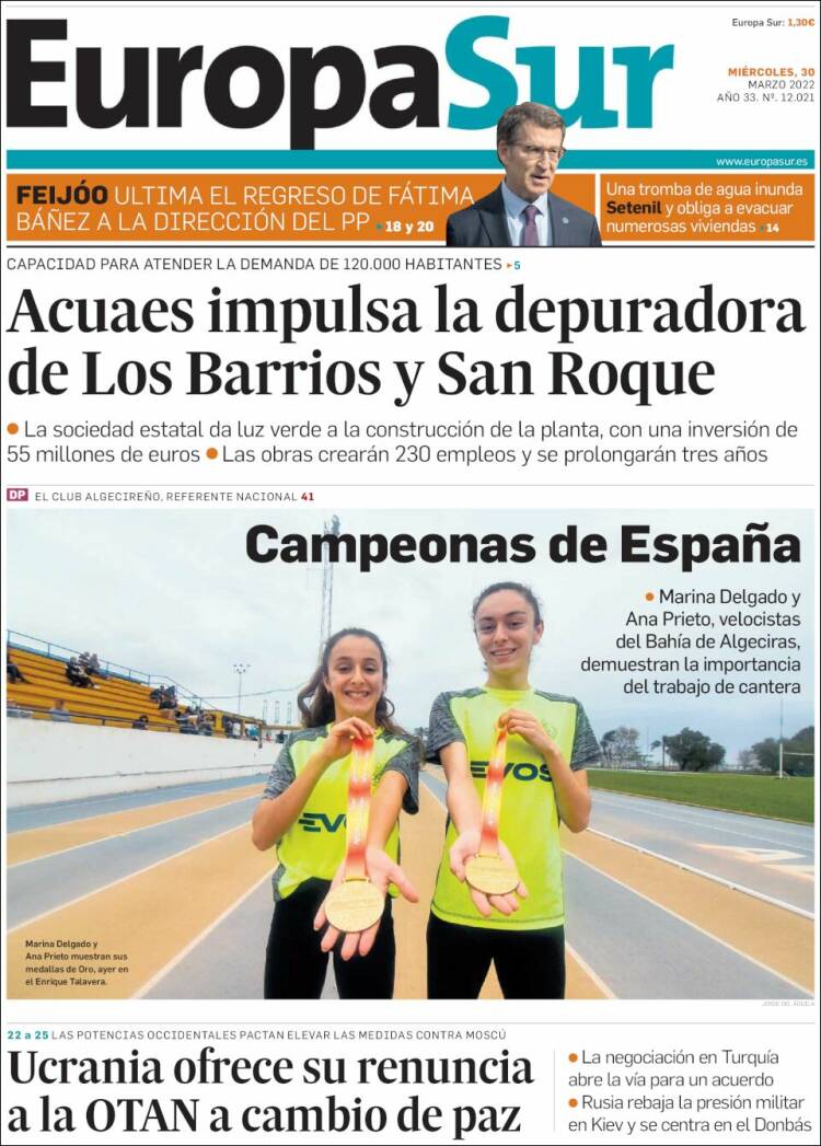 Portada de Europa Sur (España)