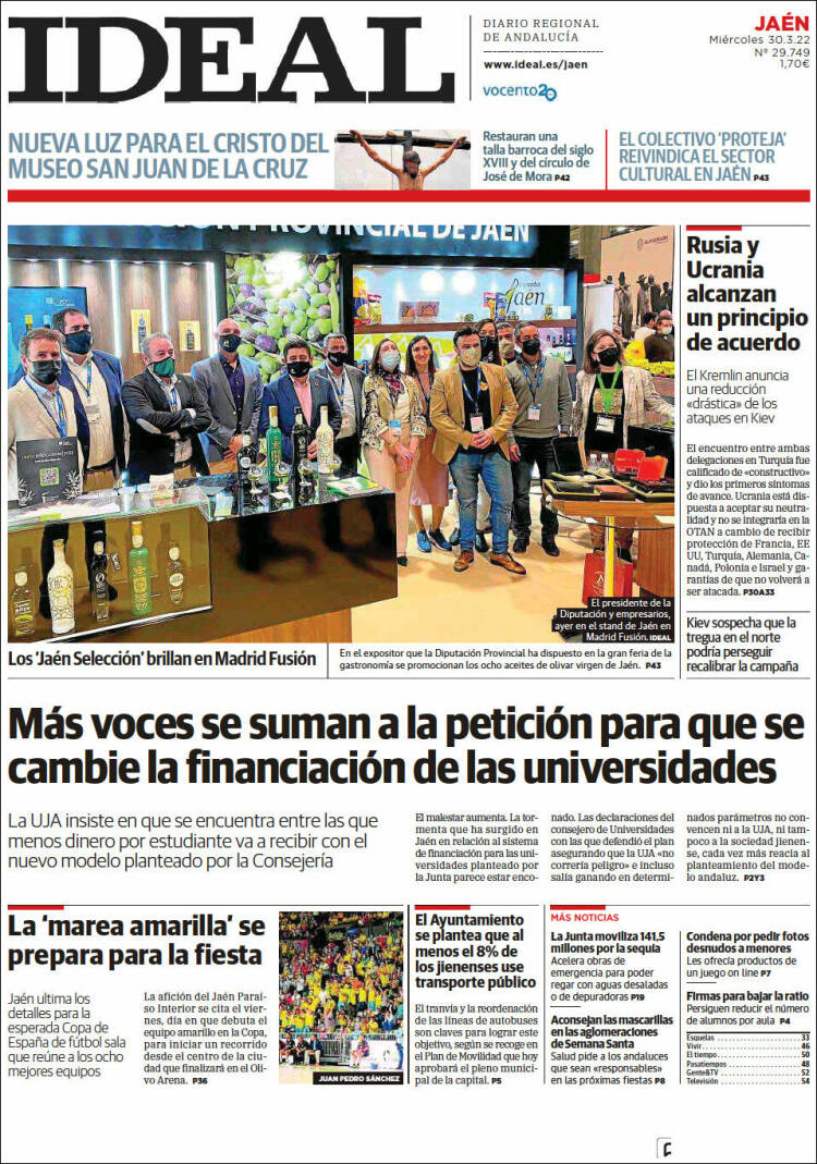Portada de El Ideal de Jaén (España)