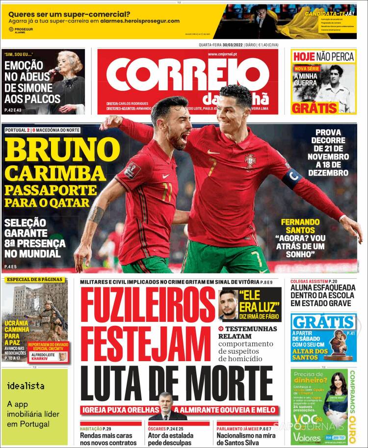 Portada de Correio da Manhã (Portugal)