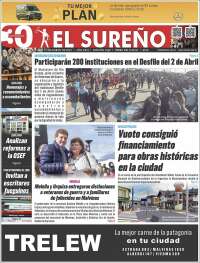 Portada de Diario El Sureño (Argentina)