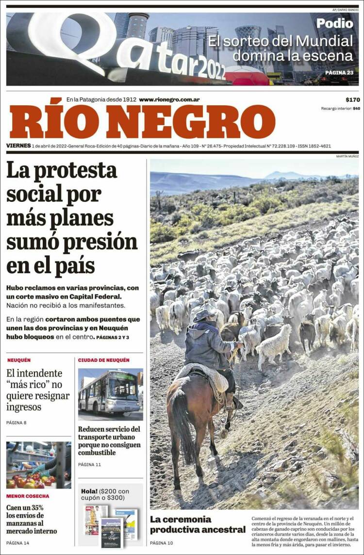 Portada de Rio Negro (Argentina)