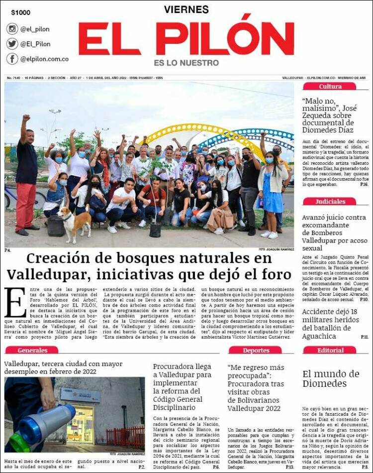 Portada de El Pilón (Colombia)