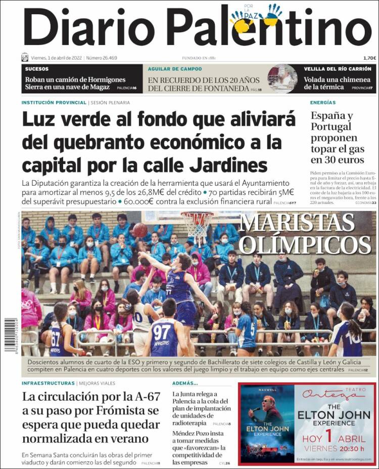 Portada de Diario Palentino (España)
