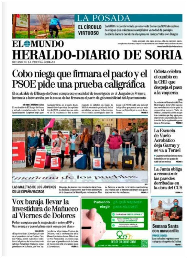 Portada de Diario de Soria (España)