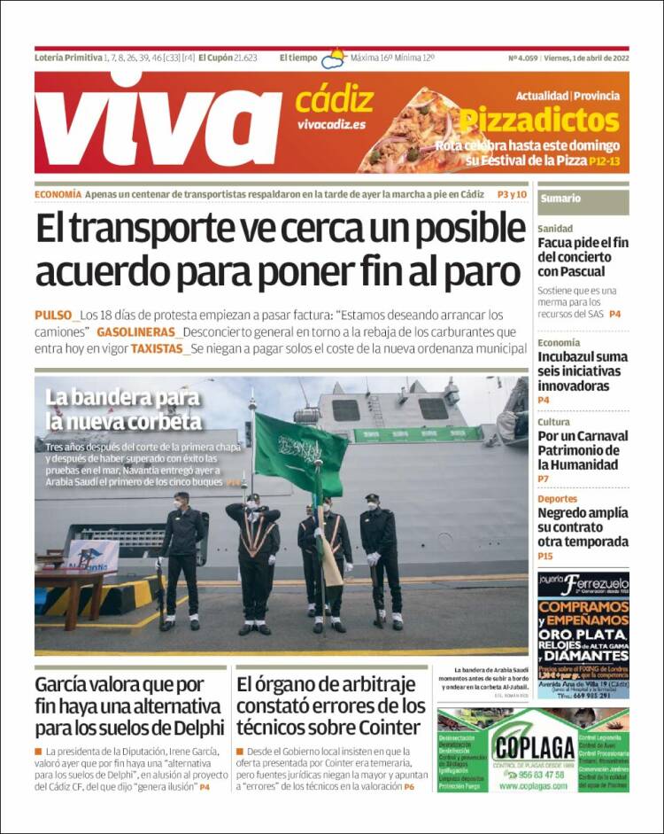 Portada de Información - Cadiz (España)